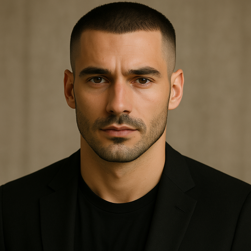 buzzcut fade with high and tight sides