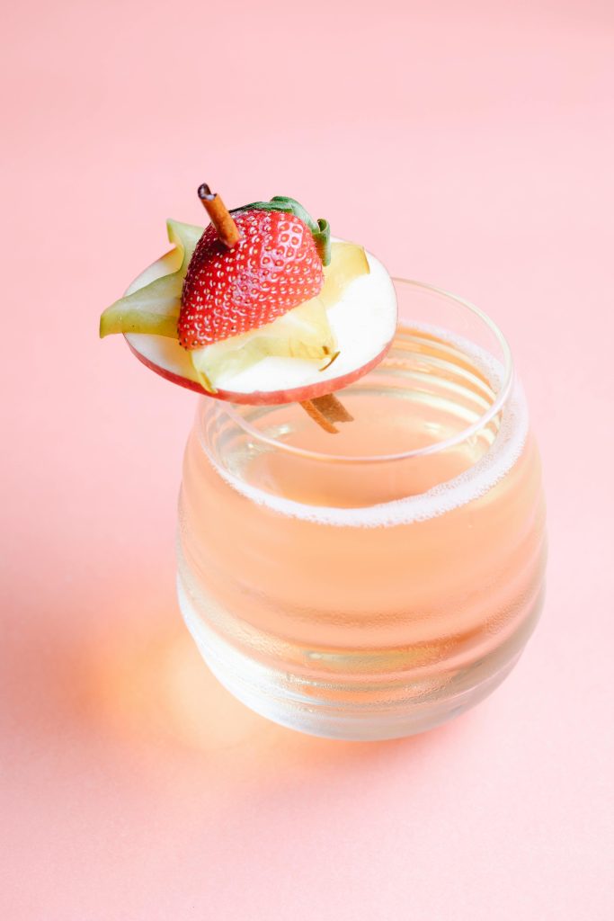 cup with fruits